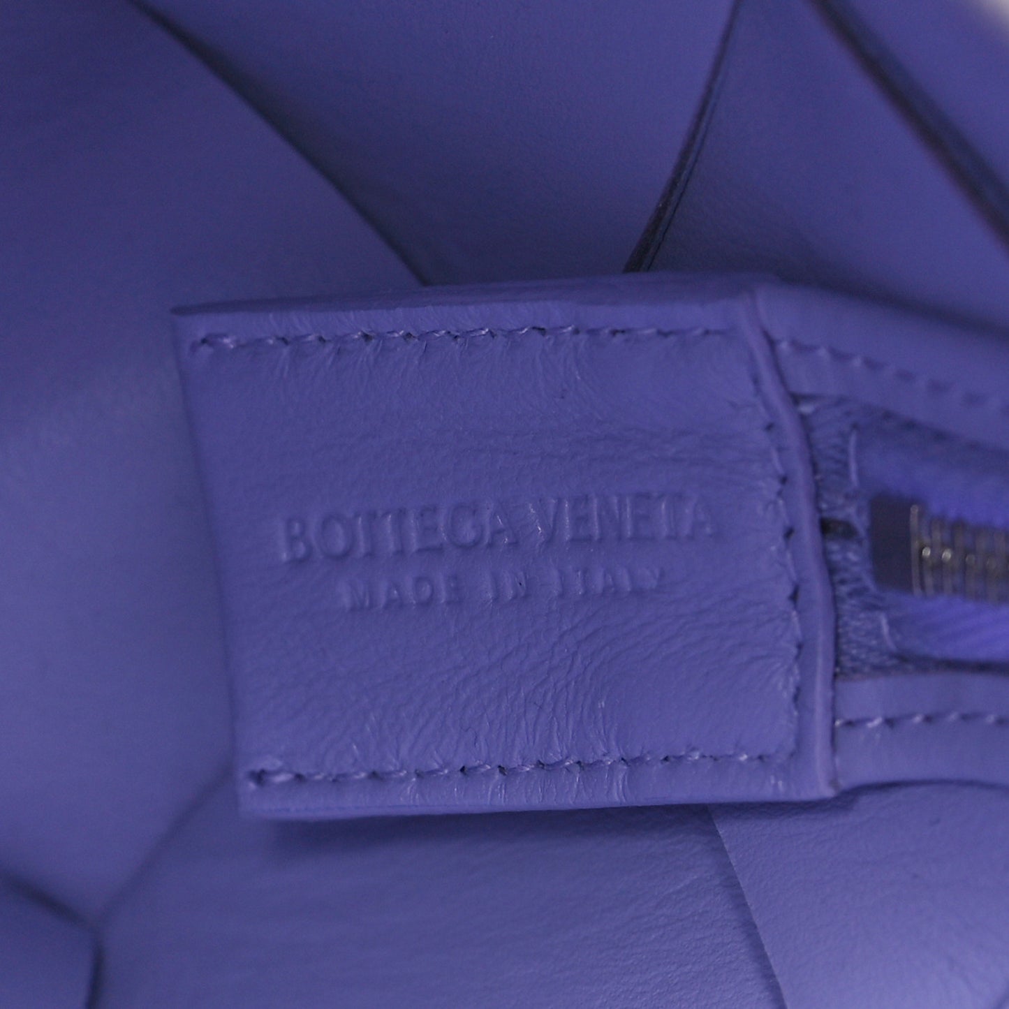 Lambskin Maxi Intrecciato Small Cassette Camera Bag Wisteria