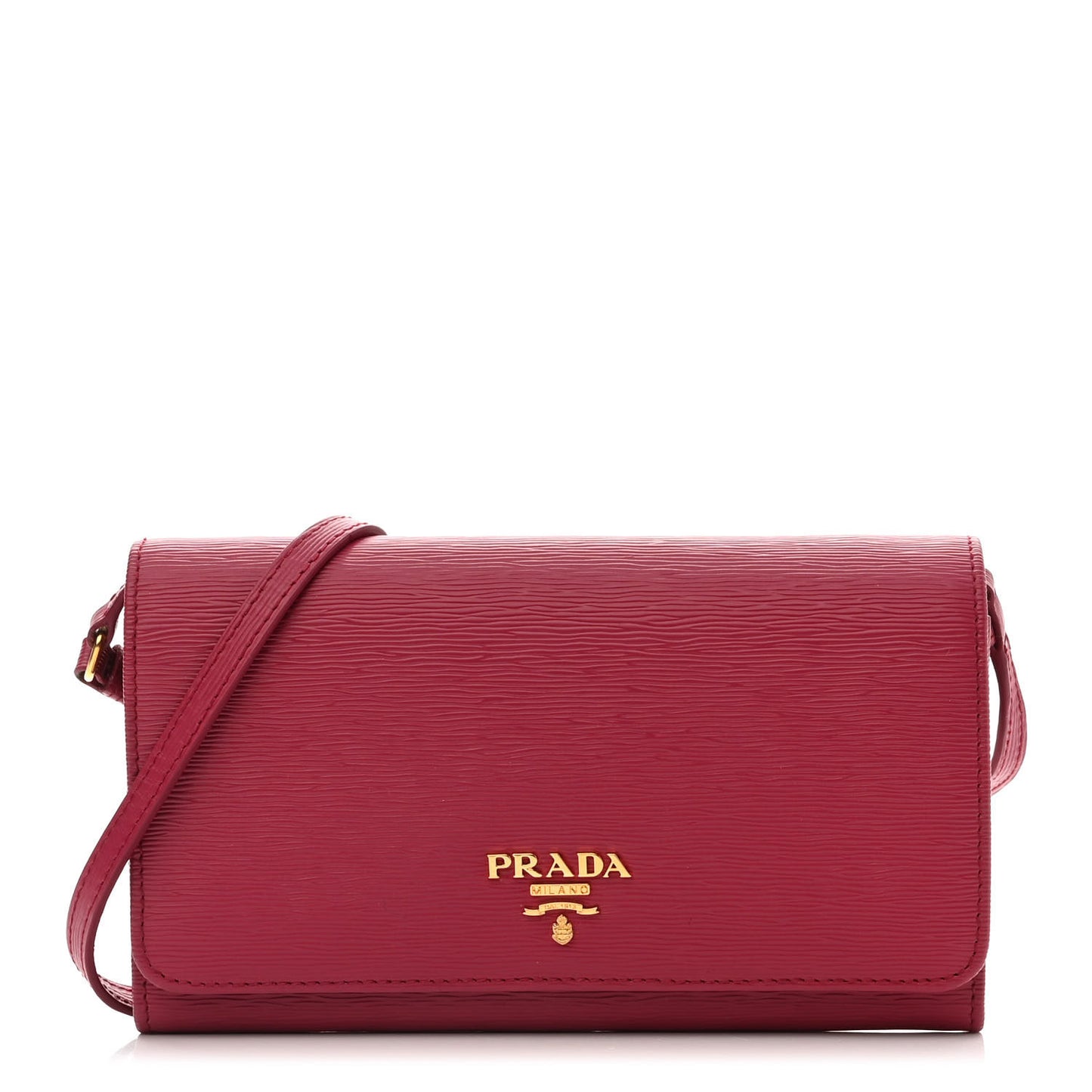 Saffiano Metal Mini Crossbody Wallet Ibisco