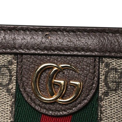 Gucci GG Supreme Monogram Web Ophidia Pouch Brown 11 of 13
