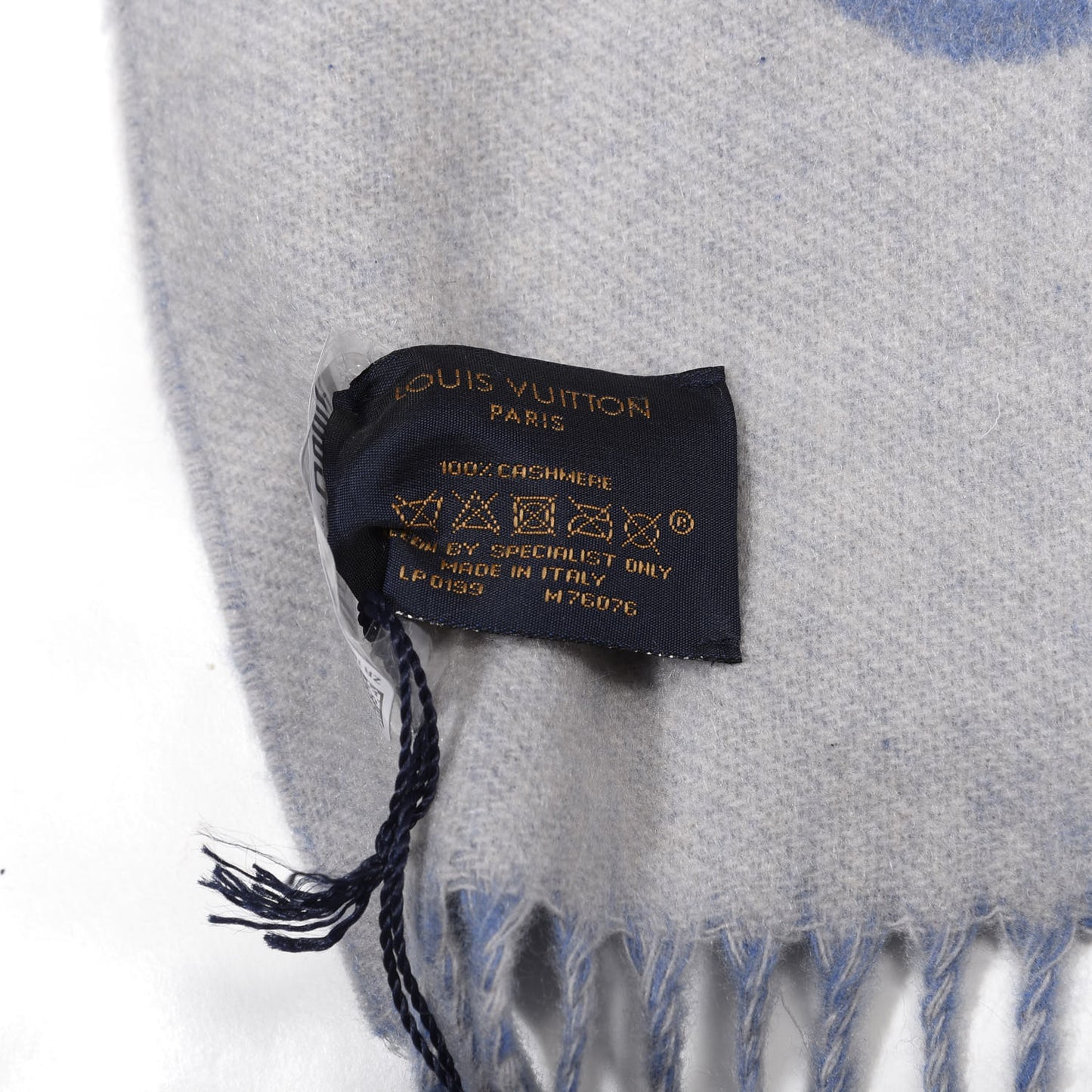 Cashmere Monogram Studdy Reykjavik Scarf Denim