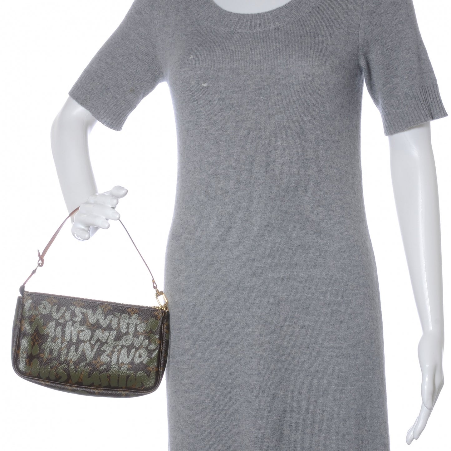 Monogram Graffiti Pochette Accessories Kaki