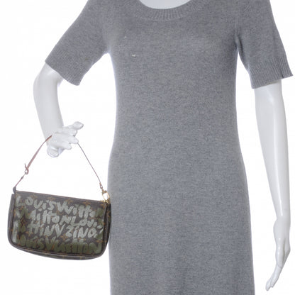Louis Vuitton Monogram Graffiti Pochette Accessories Kaki 2 of 7