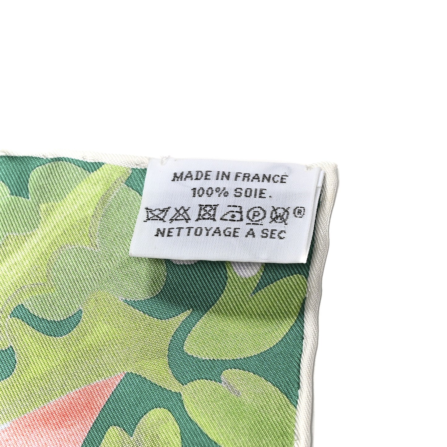 Silk Un Carre Sur l'Herbe Scarf 90 Bleu Ciel Vert Jaune
