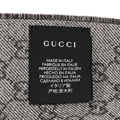 Gucci Wool GG Monogram Miniorophin Scarf Shell Pink 4 of 4