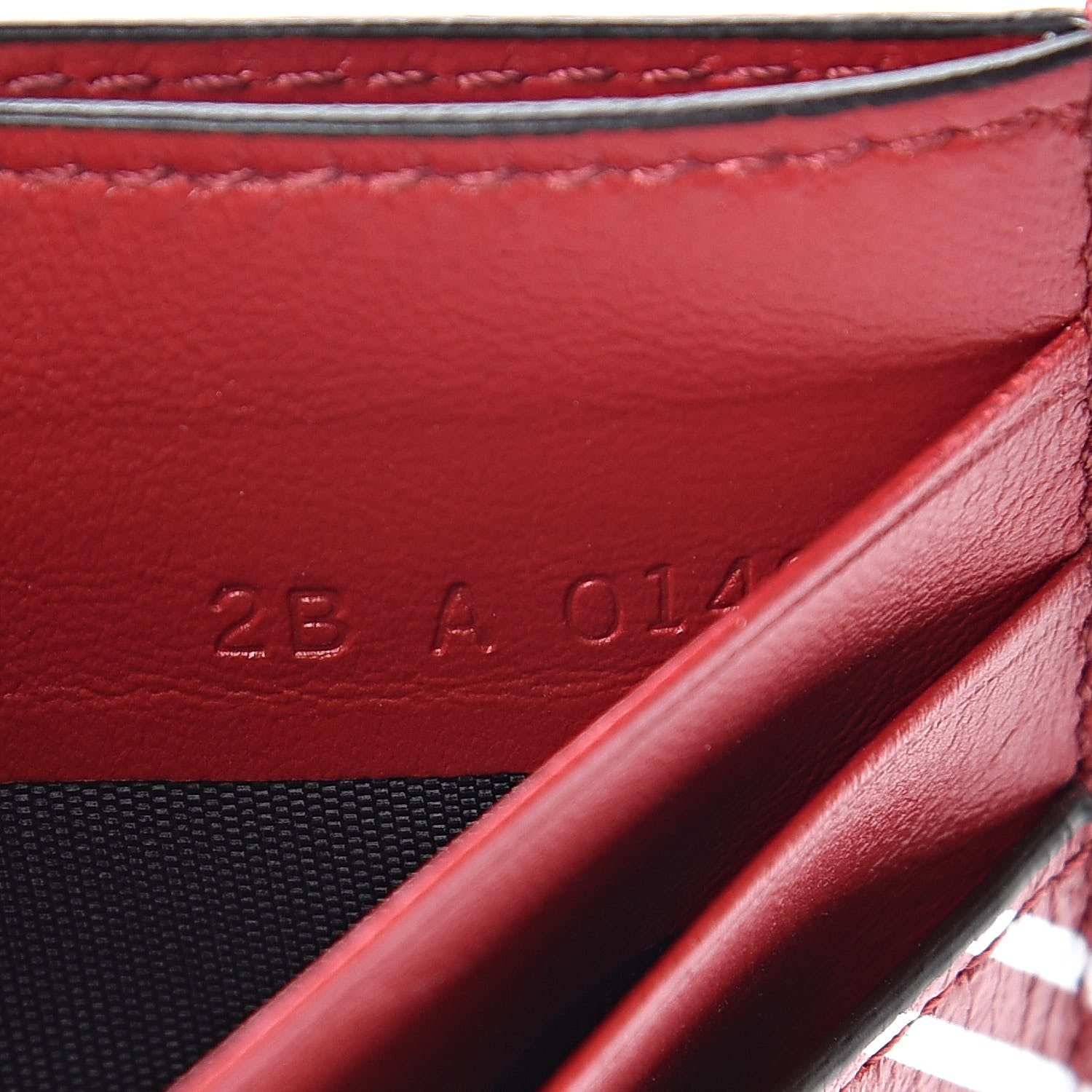 Givenchy Lambskin logo Printed Card Holder Red 7 of 8