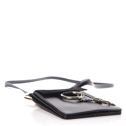 Chloe Suede Calfskin Mini Faye Bracelet Bag Black 4 of 15