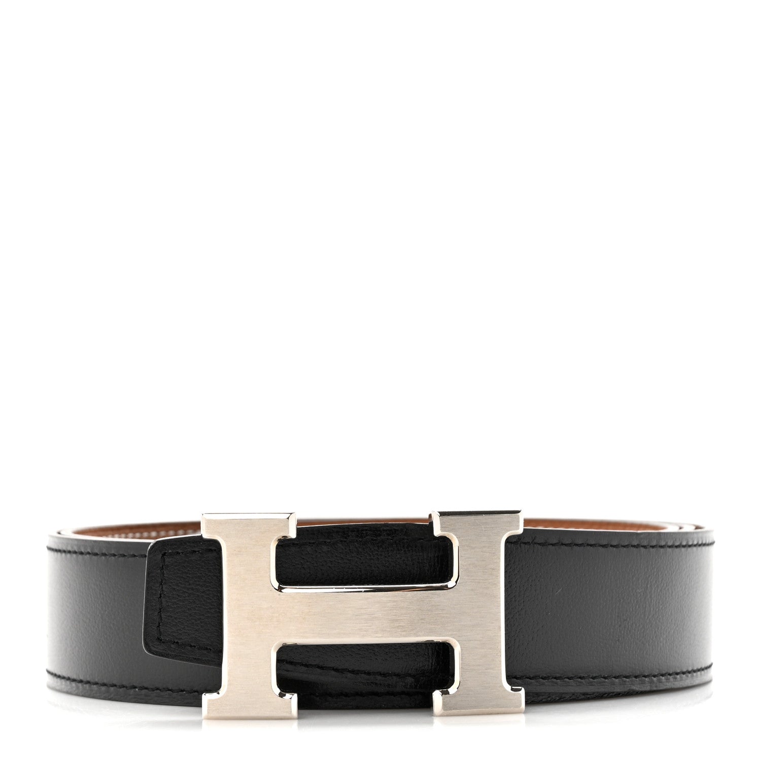 Hermes Box Togo 32mm H Belt 100 40 Black Gold 1 of 5