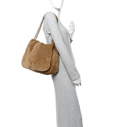 Saint Laurent Suede Matelasse Monogram Large Jamie 4.3 Snuff 2 of 12