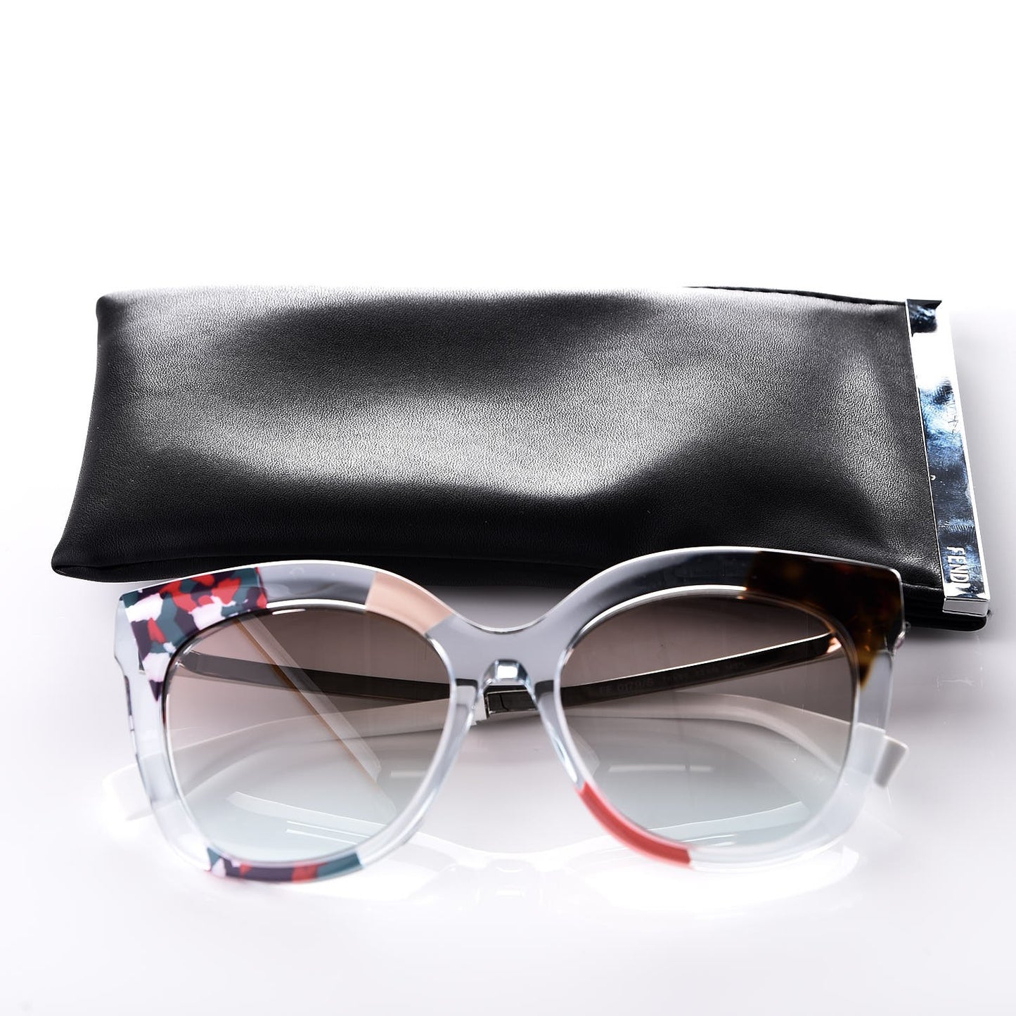 Oversized Jungle Sunglasses FF 0179/S Azure Crystal