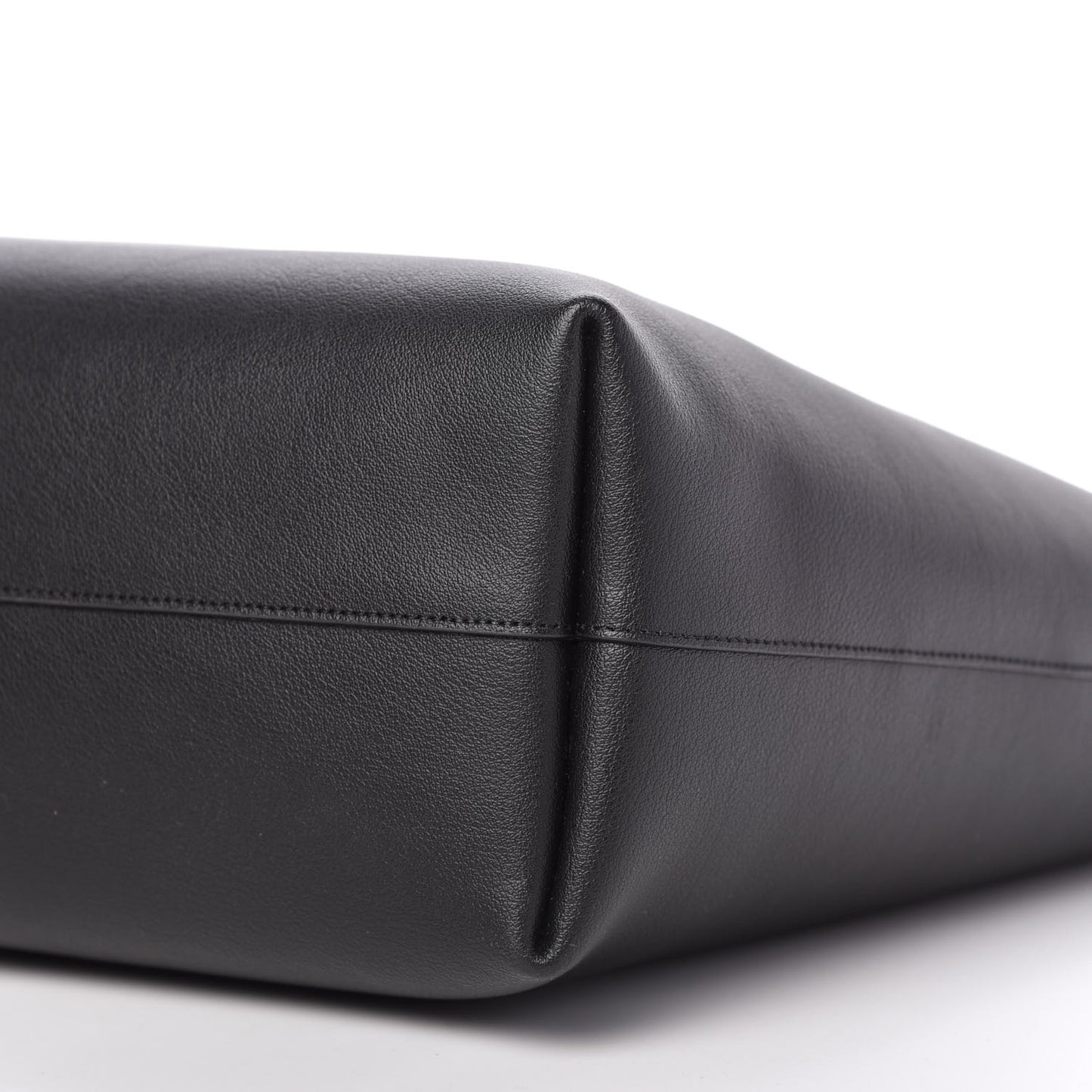 Calfskin Large Shopping Tote Black