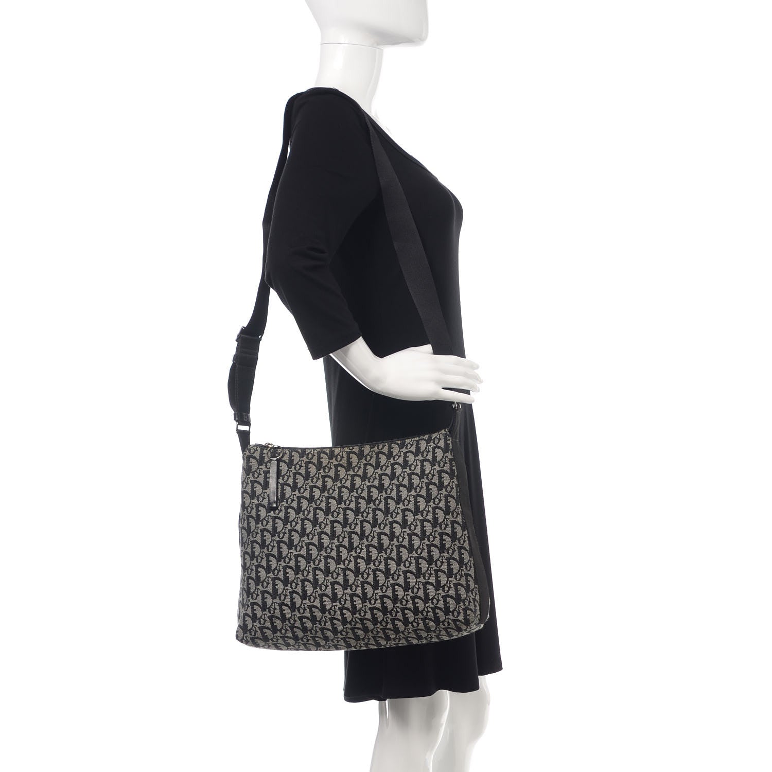 Christian Dior Monogram Messenger Black 2 of 11