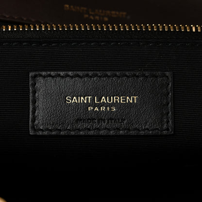 Saint Laurent Raffia Calfskin Monogram Medium Niki Chain Satchel Natural 6 of 11