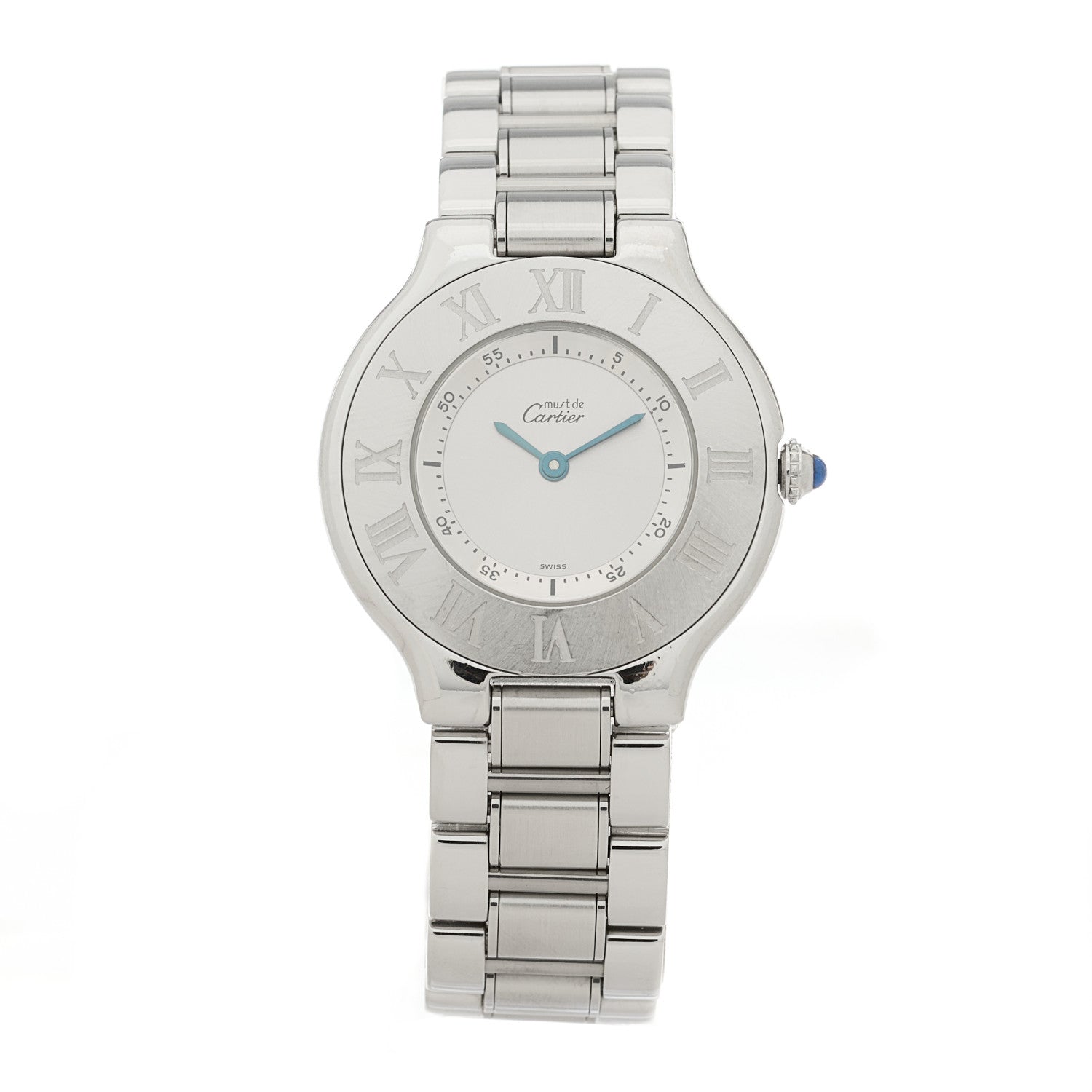 Cartier Stainless Steel 31mm Must De 21 Quartz Watch 1 of 4