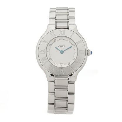 Cartier Stainless Steel 31mm Must De 21 Quartz Watch 1 of 4
