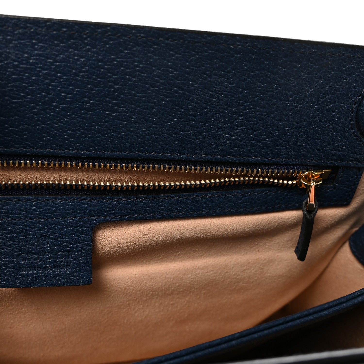 Gucci Textured Calfskin Web Medium Ophidia Chain Shoulder Bag Blue Agata 6 of 10