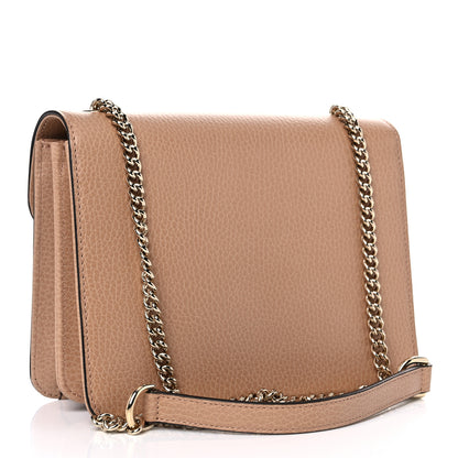 Gucci Dollar Calfskin Small Interlocking G Shoulder Bag Camelia 3 of 11