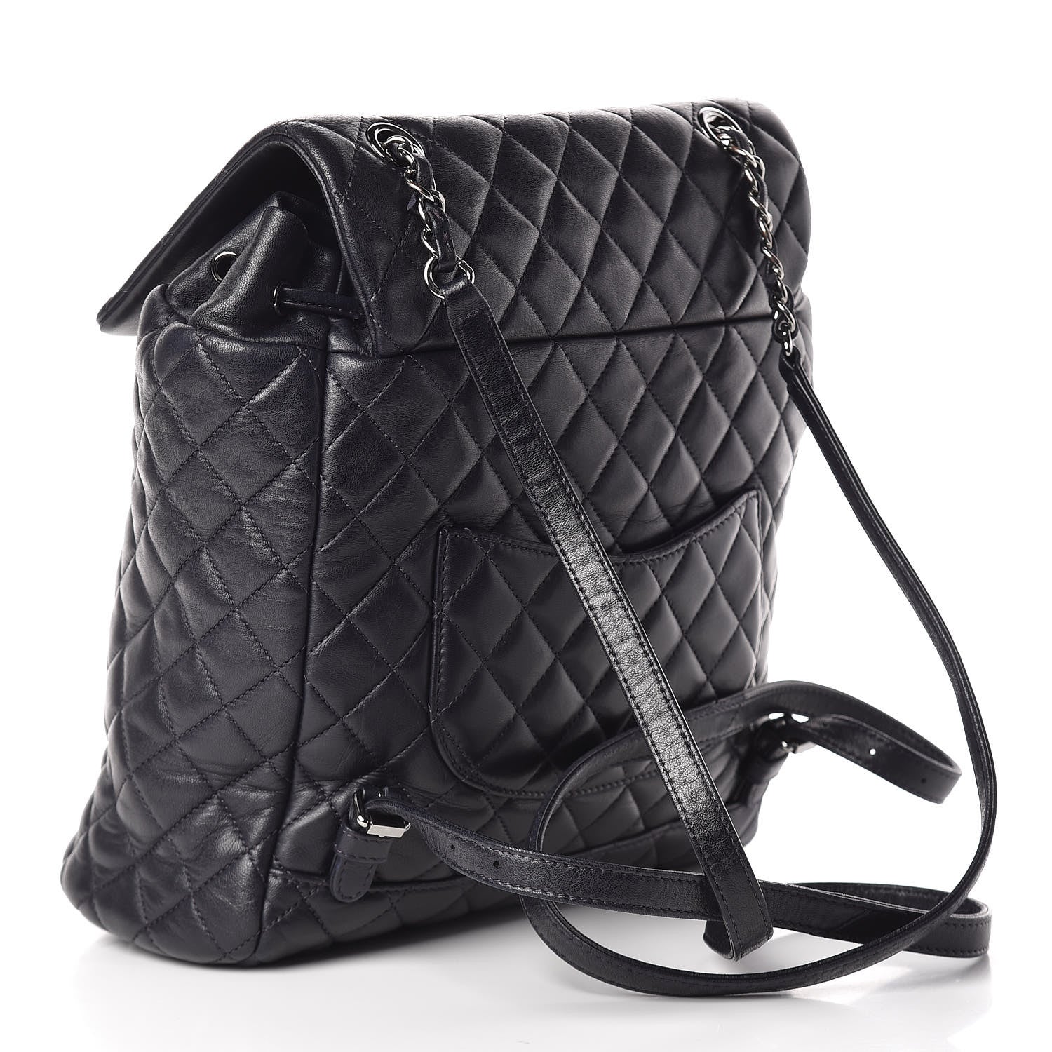 Chanel Lambskin Quilted Large Urban Spirit Backpack Navy 3 of 10