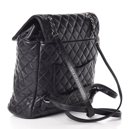 Chanel Lambskin Quilted Large Urban Spirit Backpack Navy 3 of 10