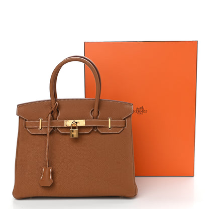 Hermes Togo Birkin 30 Gold 10 of 10