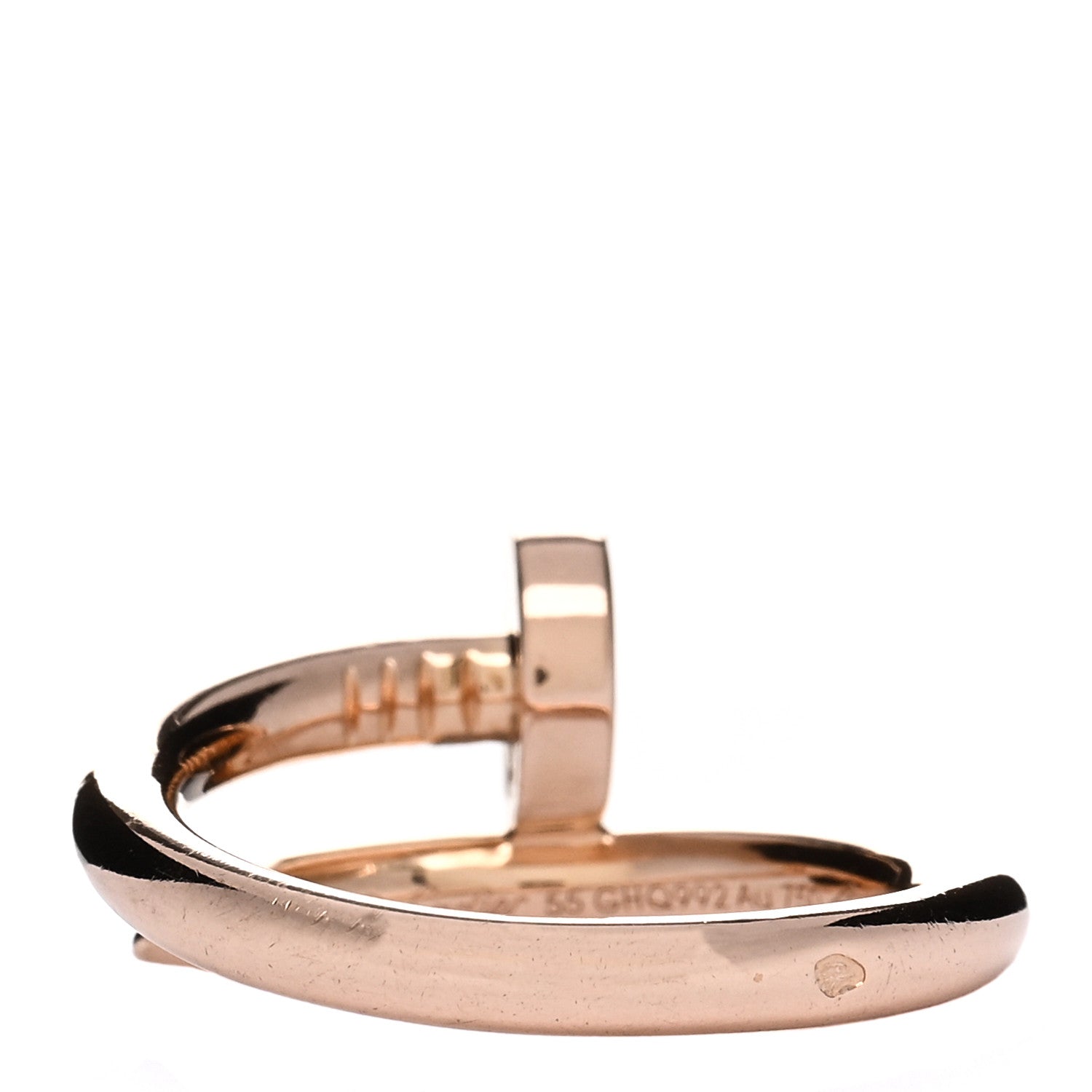 Cartier 18K Pink Gold Juste Un Clou Ring 55 7.25 3 of 4