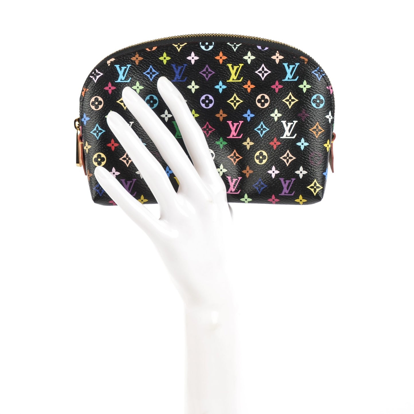 Monogram Multicolor Cosmetic Pouch Black Grenade
