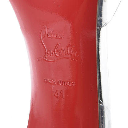 Christian Louboutin Specchio PVC Crystal Nosy 100 Pumps 41 Silver 5 of 8