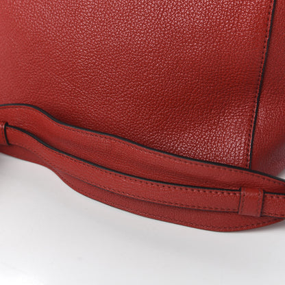 Miu Miu Goatskin Madras Zip Tote Red 10 of 12