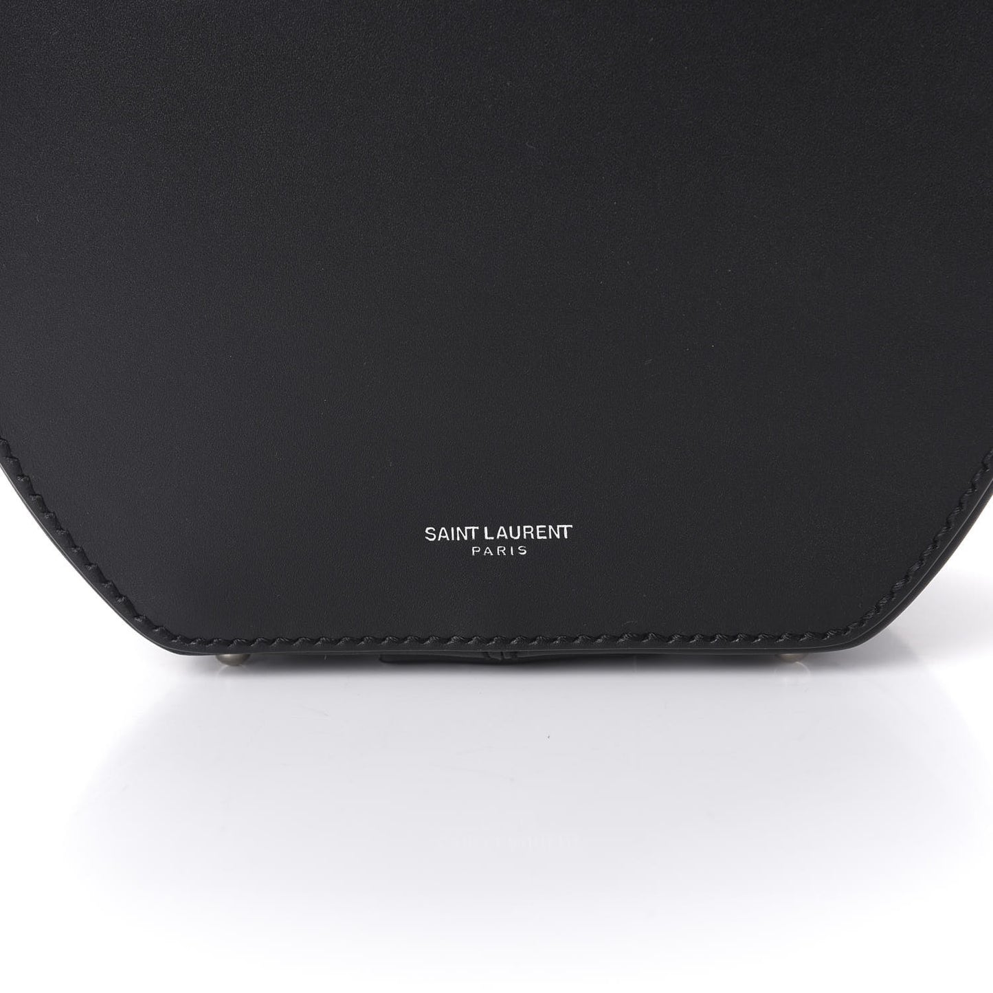 Calfskin Small Mica Hat Box Black