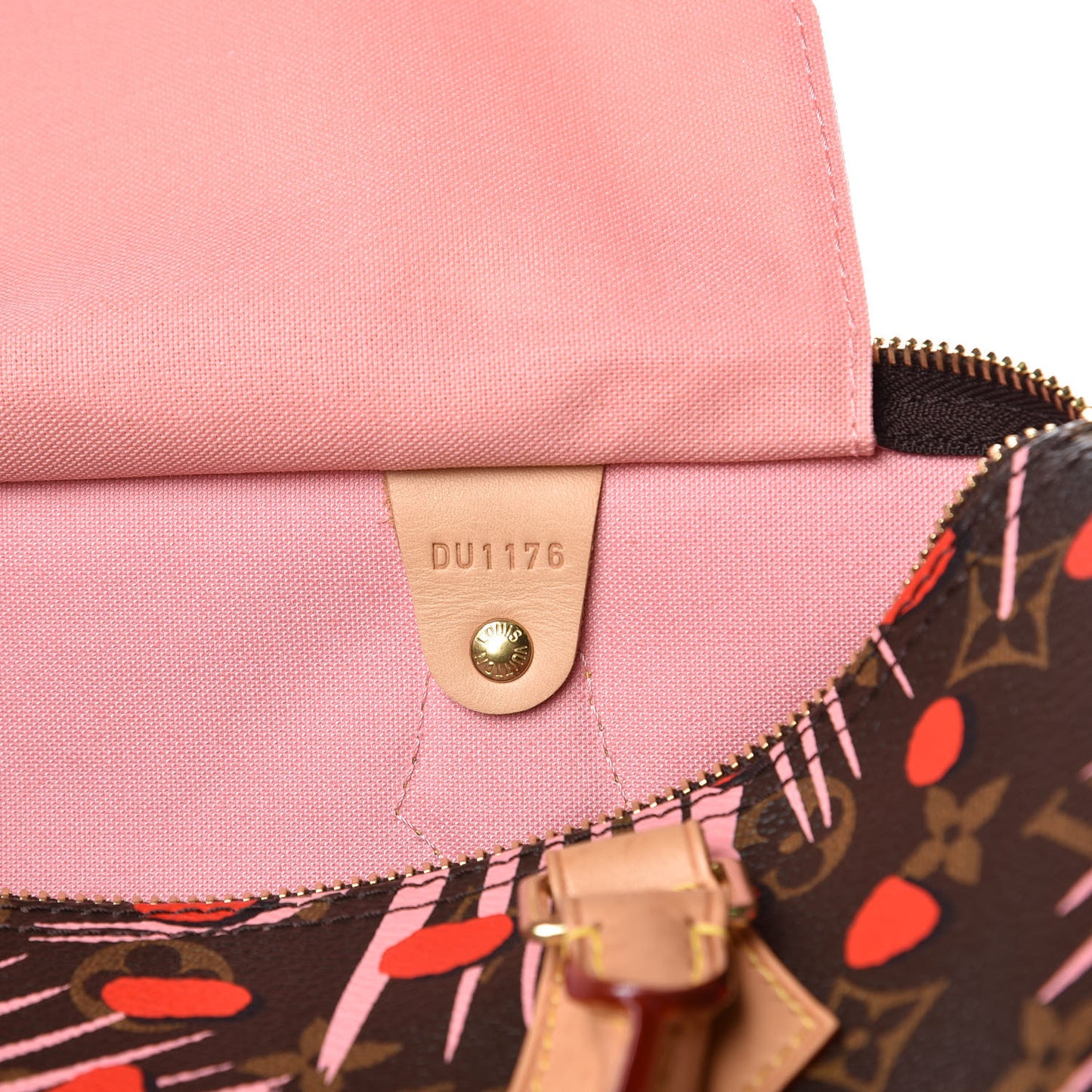 Monogram Jungle Dots Speedy 30 Sugar Pink Poppy