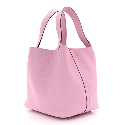 Hermes Taurillon Clemence Picotin Lock 22 MM Mauve Sylvestre 3 of 11