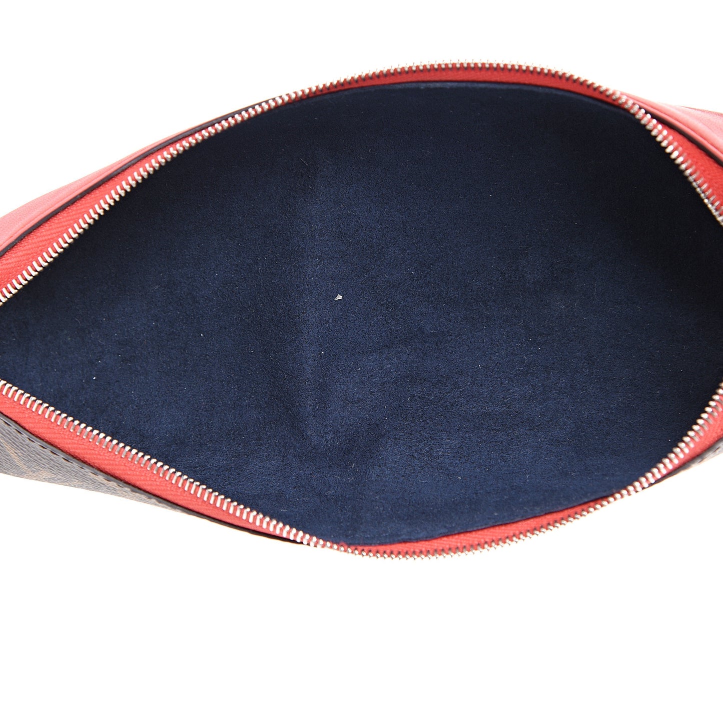 Monogram Elizabeth Pencil Pouch Red