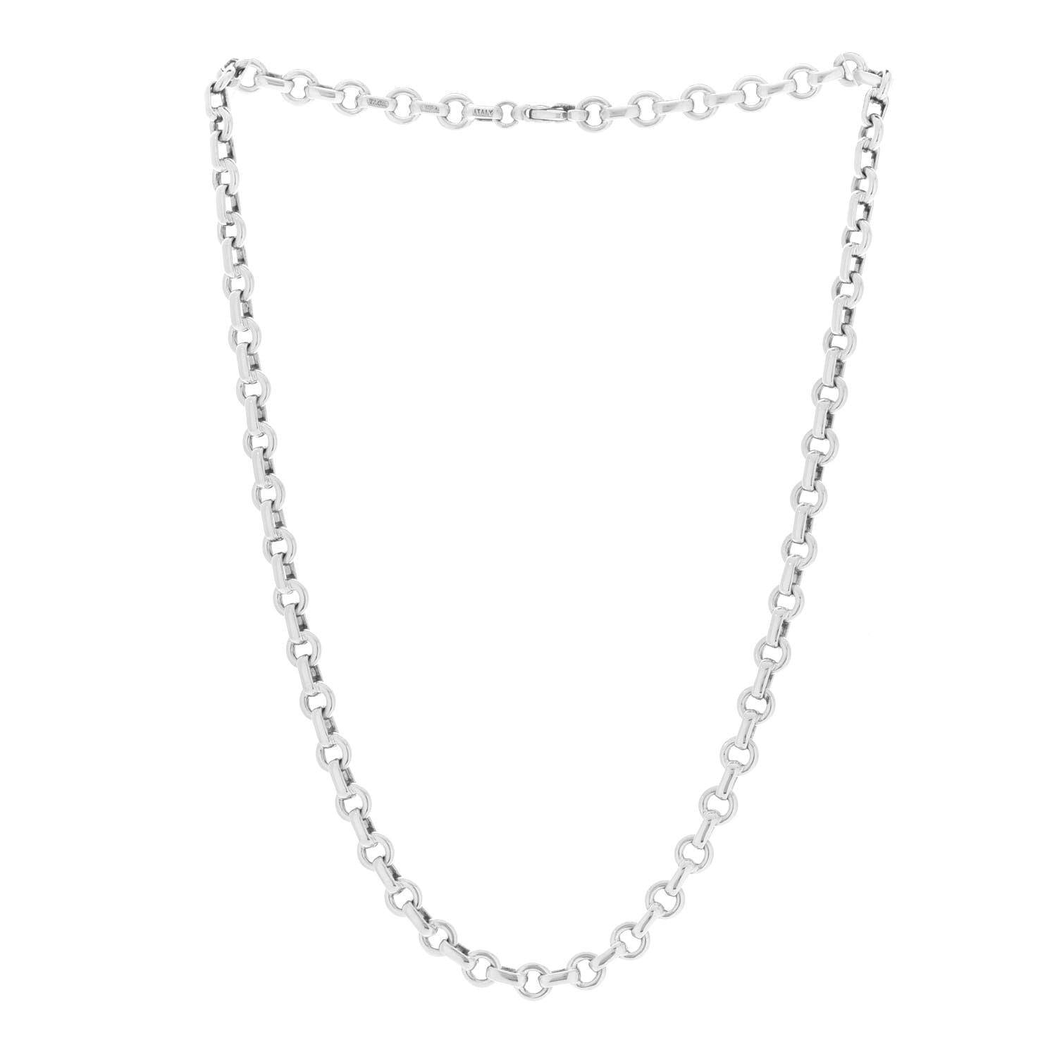 Tiffany Sterling Silver Link Chain Necklace 3 of 4
