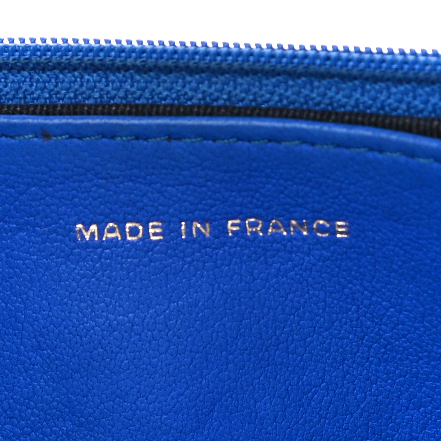 Chanel Crackled Patent Calfskin Puzzle Reissue Wallet On Chain WOC Blue 7 of 15