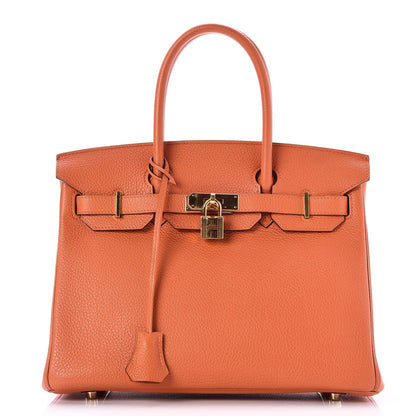 Hermes Togo Birkin 30 Orange 1 of 38