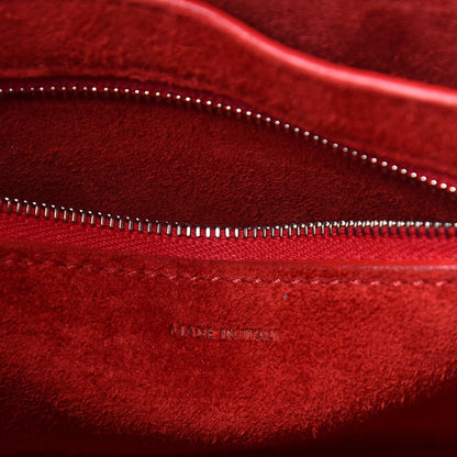 Celine Soft Grained Calfskin Small Sangle Bucket Bag Red 6 of 10