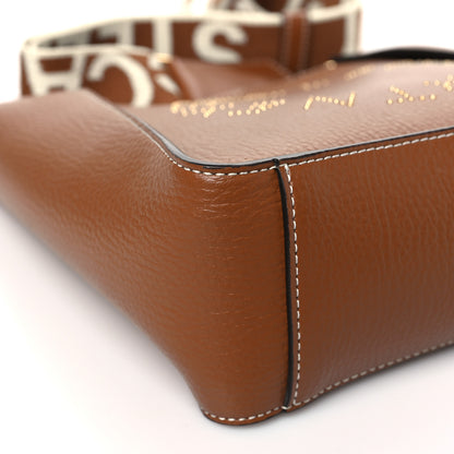 Stella McCartney Grainy Alter Mat Studded Logo Mini Crossbody Pecan 9 of 10