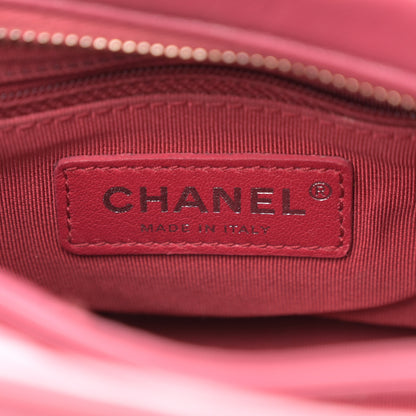 Chanel Aged Calfskin Quilted Small Gabrielle Hobo Dark Pink 6 of 11