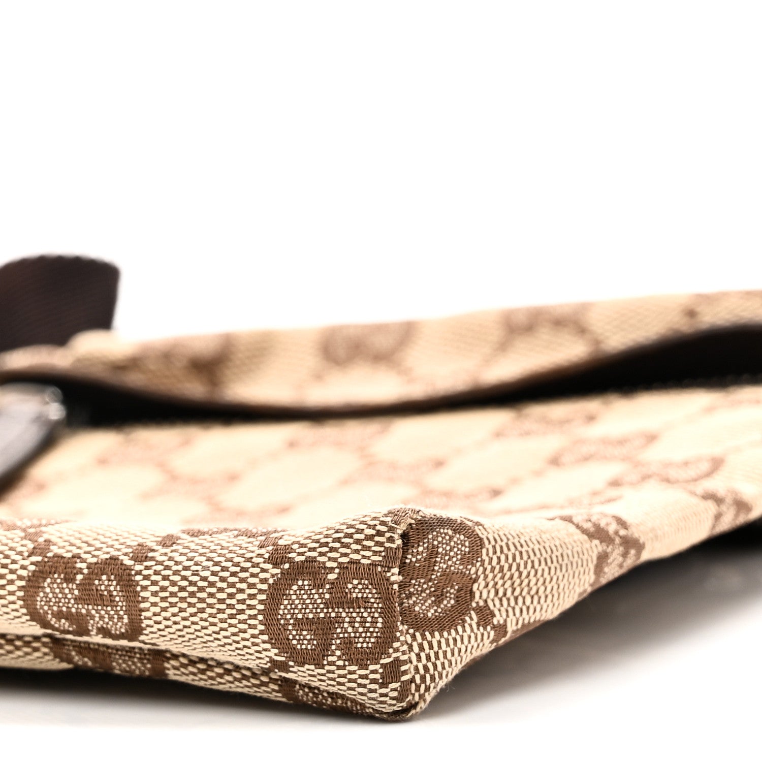 Gucci GG Monogram Double Pocket Belt Bag Dark Brown 10 of 10