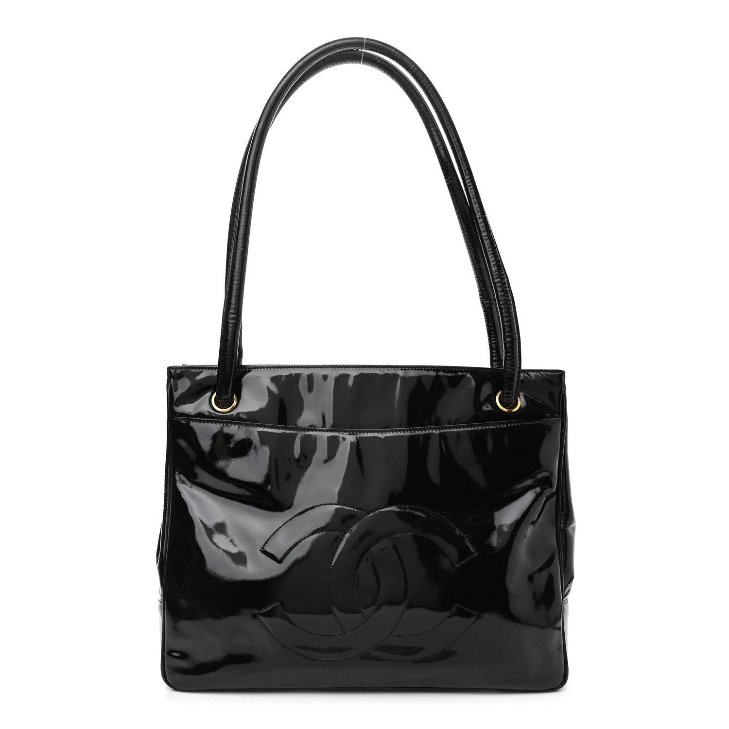 Chanel Patent CC Tote Black 1 of 8