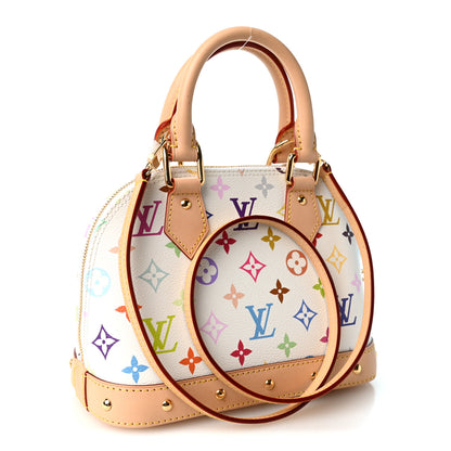 Louis Vuitton LV x TM Monogram Multicolor Alma BB White 3 of 10
