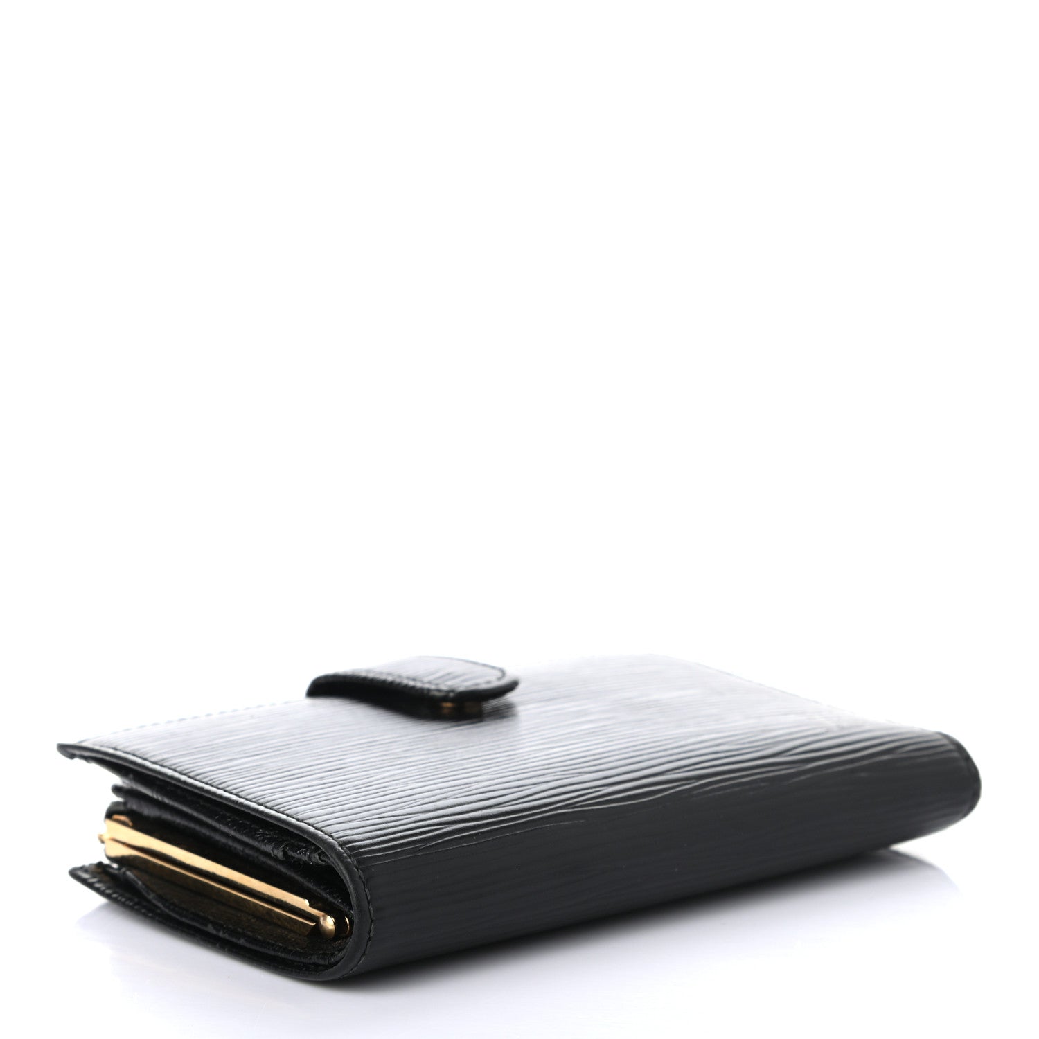 Louis Vuitton Epi French Purse Wallet Black 4 of 7
