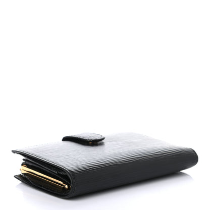 Louis Vuitton Epi French Purse Wallet Black 4 of 7