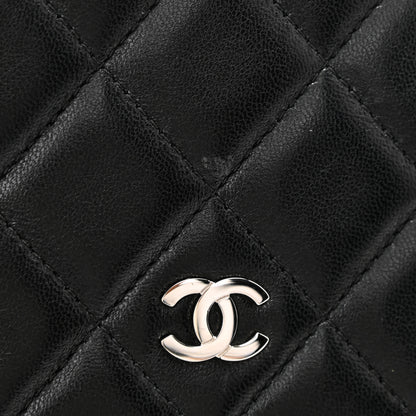 Chanel Lambskin Quilted Wallet On Chain WOC Black 20 of 23