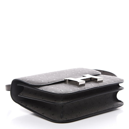 Hermes Ostrich Constance 18 Graphite 3 of 15