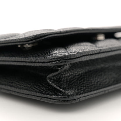 Chanel Caviar Quilted Wallet on Chain WOC Black 9 of 11