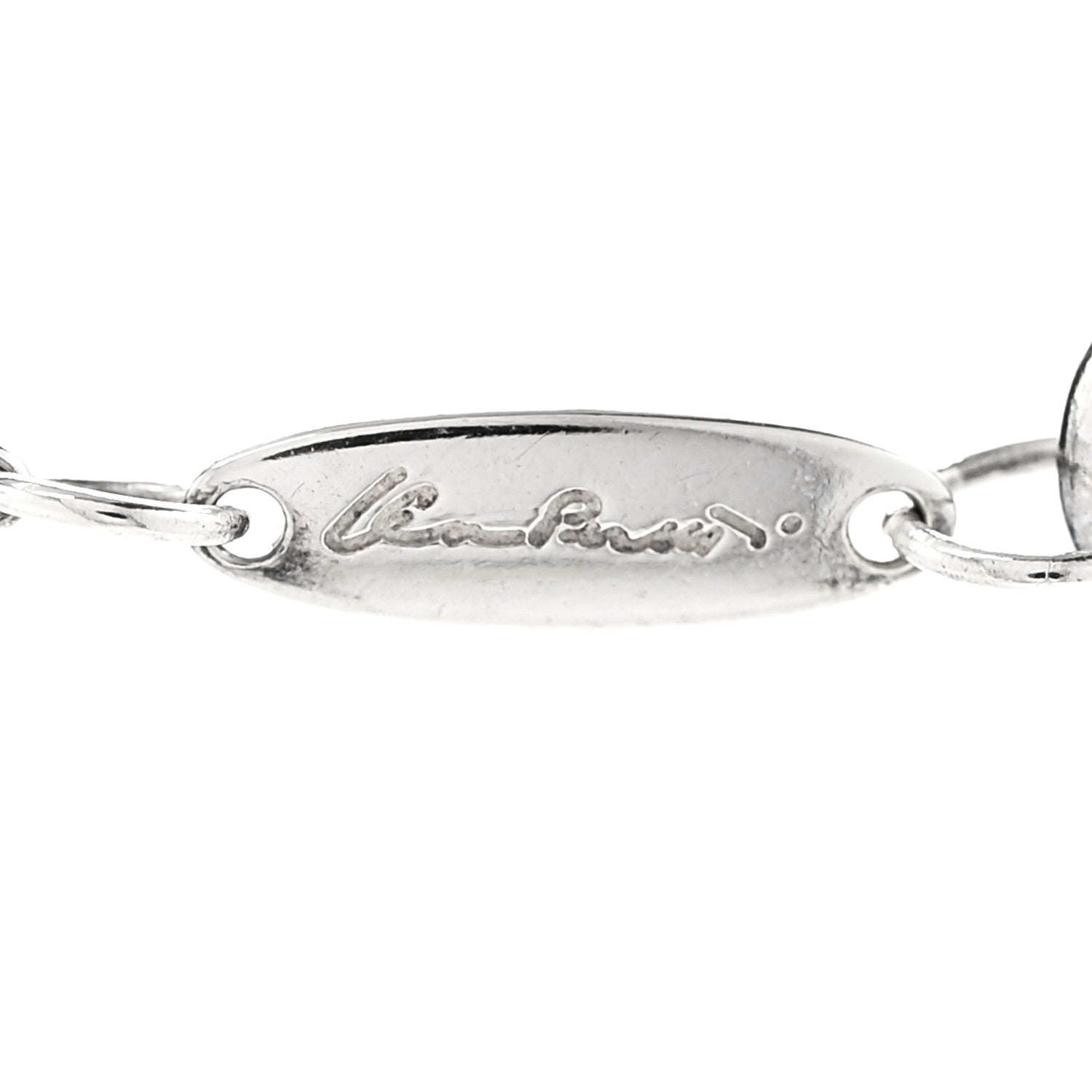 Tiffany Sterling Silver 16mm Elsa Peretti Open Heart Pendant Necklace 8 of 8