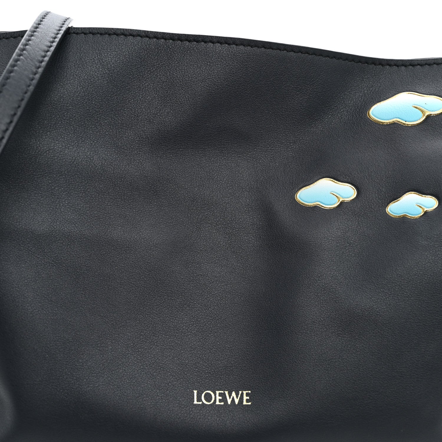 Loewe x SUNA FUJITA Nappa Clouds Mini Flamenco Knot Clutch Dark Ink 6 of 9