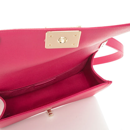 Chanel Caviar Quilted Medium Boy Flap Fuchsia 5 of 7