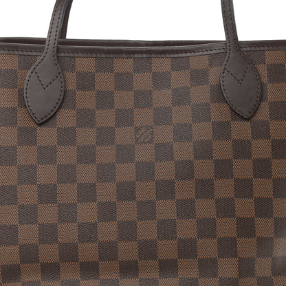 Louis Vuitton Damier Ebene Neo Neverfull MM Rose Ballerine 8 of 11