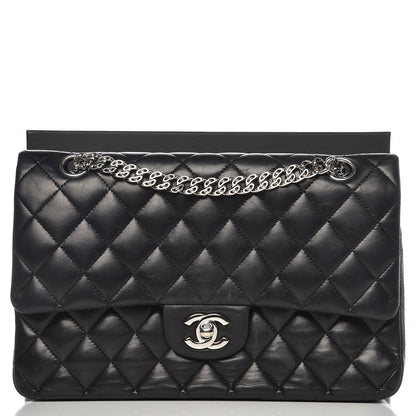 Chanel Lambskin Quilted Medium Double Flap Bijoux Chain Black 10 of 10